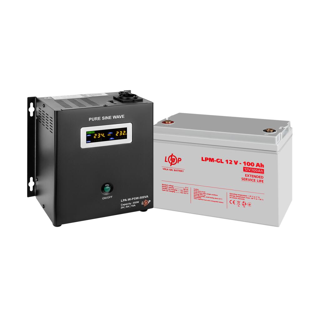 Комплект резервного питания ИБП + гелевая батарея (UPS W500 + АКБ GL 1200Wh) - Изображение 3