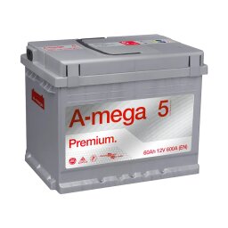 Аккумулятор авто Мегатекс A-mega Premium (M5) 6СТ-60-А3 (прав) ТХП 600