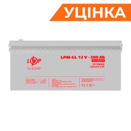 Акумулятор гелевий LPM-GL 12V - 200 Ah Уцінка 10.2024