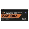 Акумулятор LP LiFePO4 24V (25,6V) - 100 Ah (2560Wh) (Smart BMS 100А) с BT пластик - Изображение 2