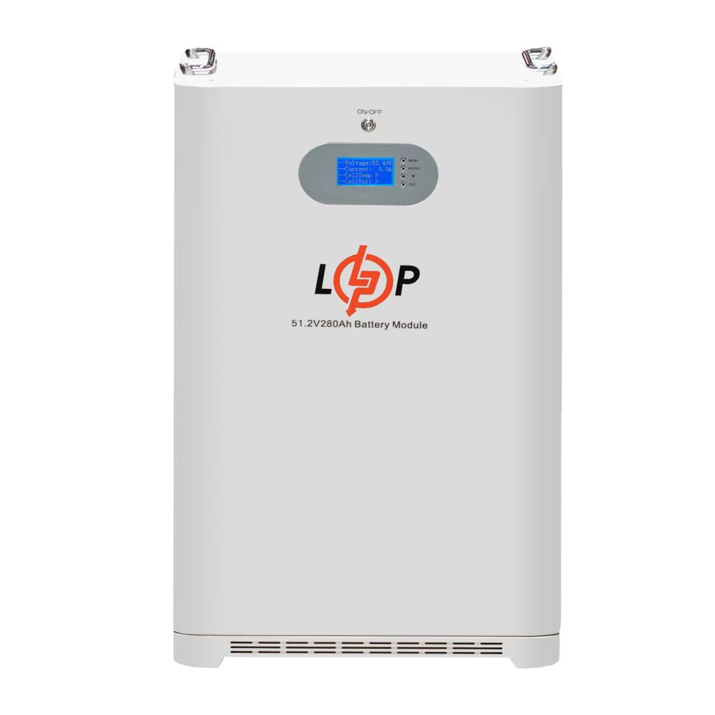 Аккумулятор LP LiFePO4 51,2V - 280 Ah (14336 Wh) (Smart BMS 200A) с LCD AB RS485/CAN - Изображение 2