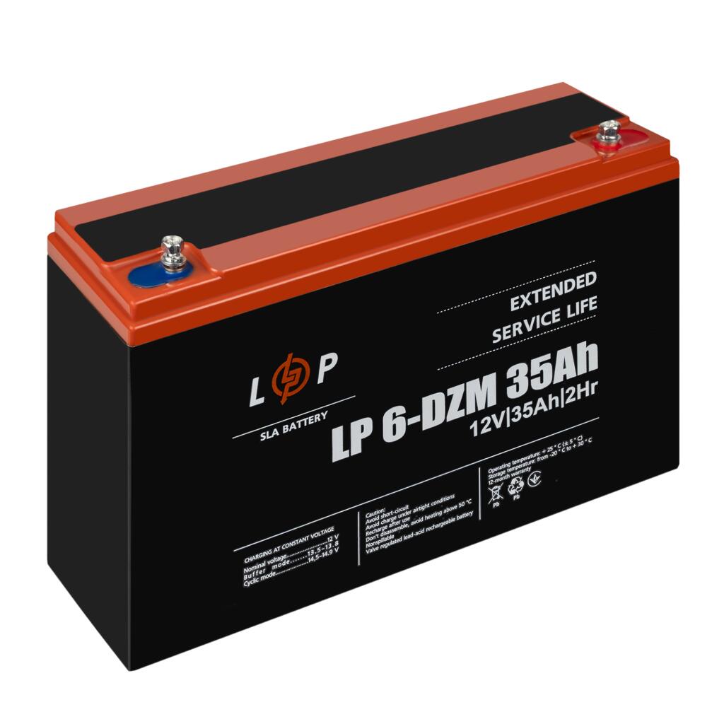 Распродажа (9335) Тяговый свинцово-кислотный AGM аккумулятор LP 6-DZM-35 Ah (09-2023) - Изображение 3