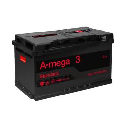 Аккумулятор авто Мегатекс A-mega Standard (М3) 6СТ-80-АЗ (прав) euro ТХП 760