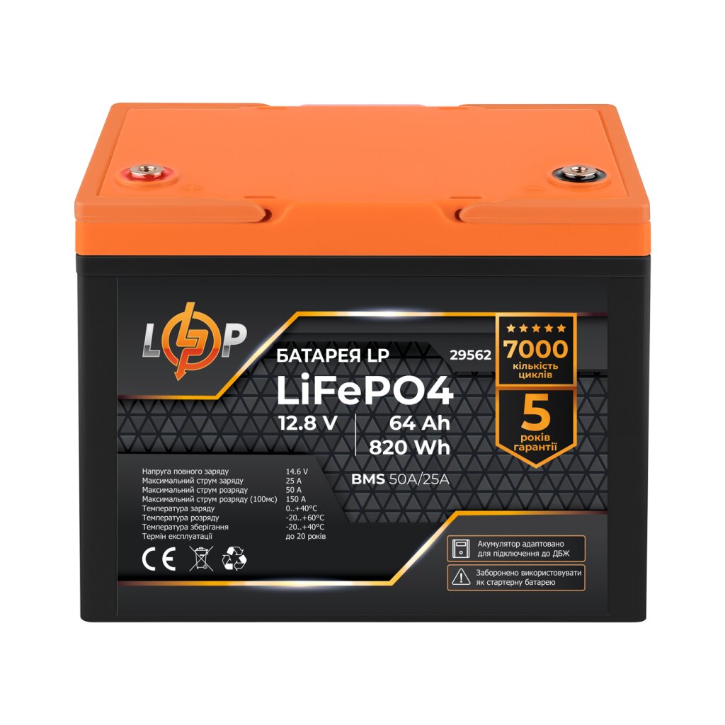 Комплект резервного питания LP (LogicPower) ИБП + литиевая (LiFePO4) батарея (UPS W500+ АКБ LiFePO4 640Wh) - Изображение 6