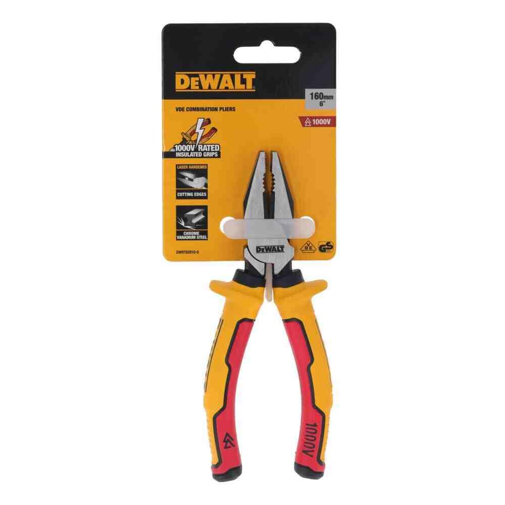 Плоскогубцы электрика LASER HARDENEDl VDE 1000V комбинированные длиной 160 мм DeWALT DWHT82810-0 - Изображение 3