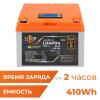 Аккумулятор LP LiFePO4 12,8V - 32 Ah (410Wh) (BMS 50А/25A) пластик LCD для ИБП - Изображение 2