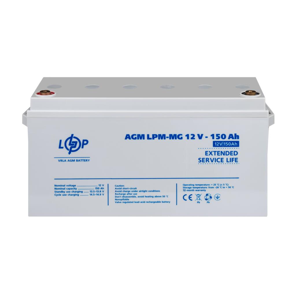 Акумулятор мультигелевий LPM-MG 12V - 150 Ah - Зображення 2