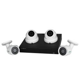 Комплект видеонаблюдения уличный на 2 антивандальные(купольные), 2 цилиндрические камеры 1080P GV-K-S17/04