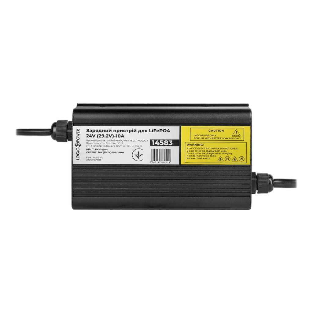 Зарядний пристрій для акумуляторів LiFePO4 24V (29.2V)-10A-240W - Изображение 1