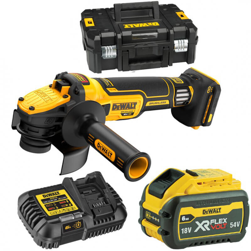 Шлифмашина угловая - болгарка аккумуляторная бесщёточная DeWALT DCG409VST1 DCG409VST1 - Изображение 2