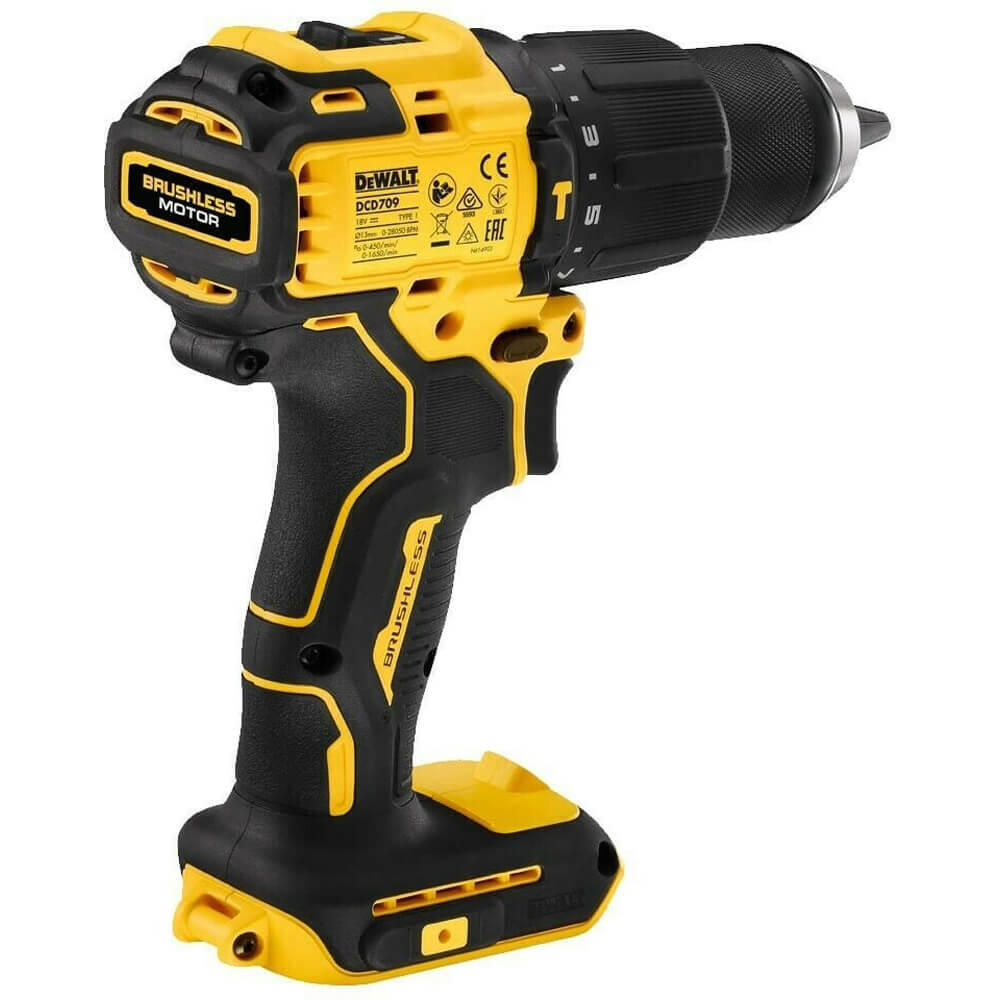 Дрель-шуруповерт аккумуляторная бесщёточная ударная DeWALT DCD709P2T - Изображение 4