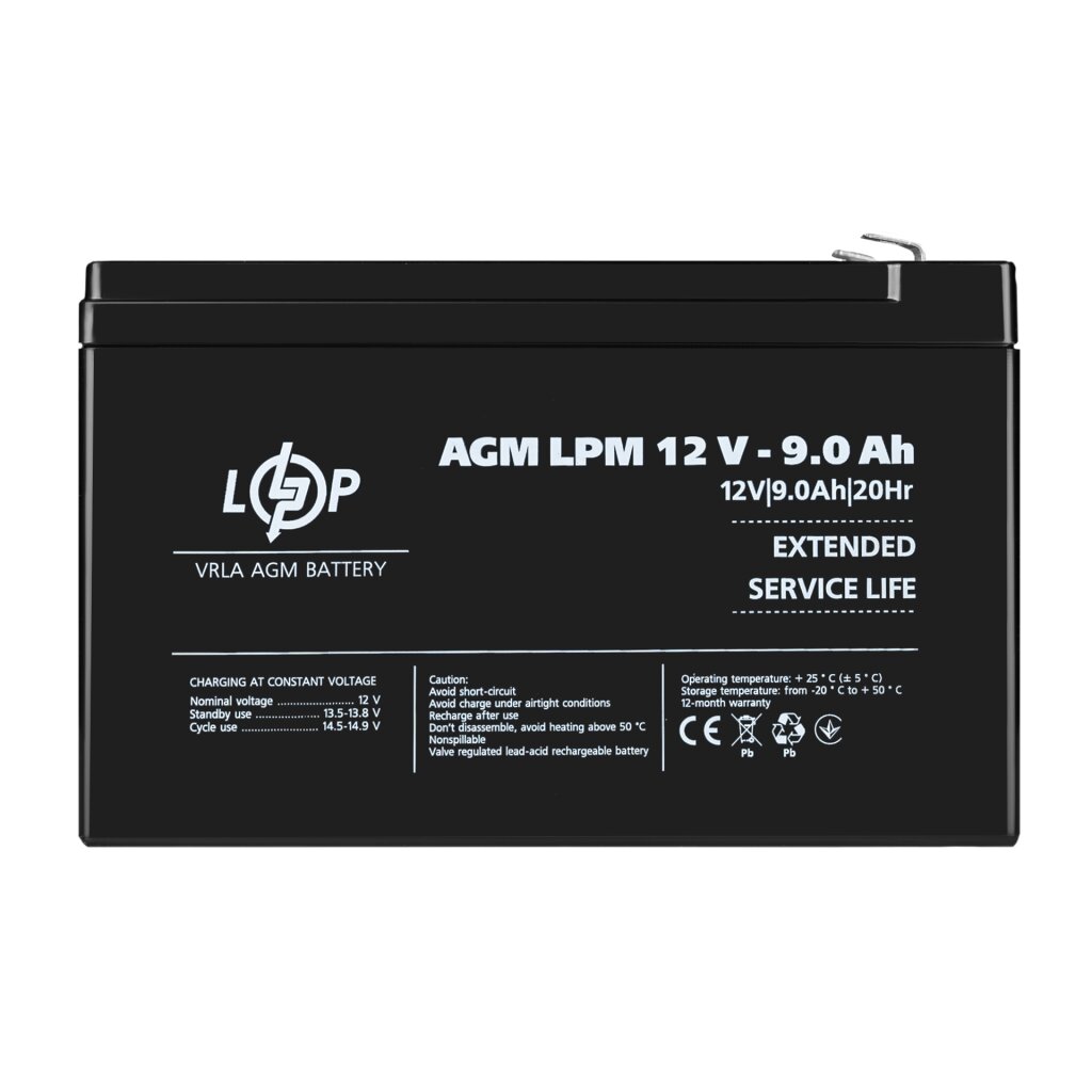 Аккумулятор AGM LPM 12V - 9 Ah - Изображение 1