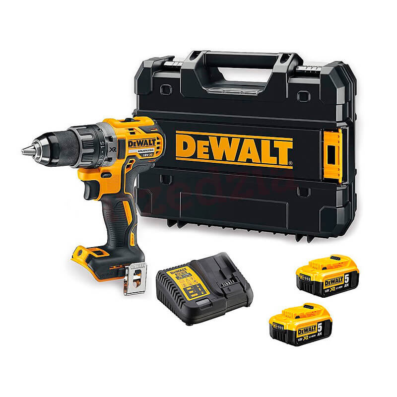 Дрель-шуруповерт аккумуляторная бесщеточная DeWALT DCD791P2 - Изображение 1