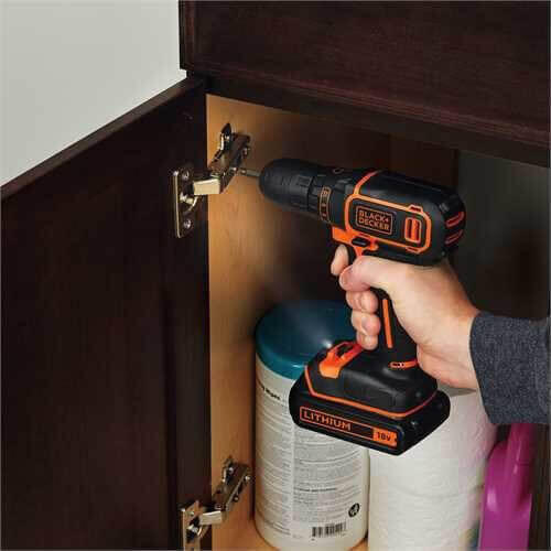 Дрель-шуруповерт аккумуляторная BLACK+DECKER BDCDD18N - Изображение 3