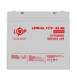 Аккумулятор гелевый LPM-GL 12V - 45 Ah