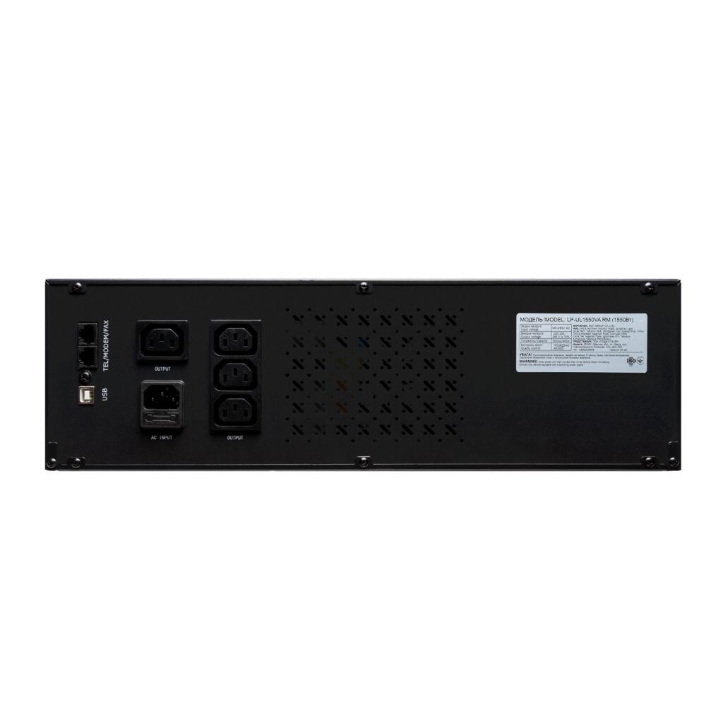 Джерело безперебійного живлення (ДБЖ) LP-UL1550VA RM (rack mounts) (with battery) - Зображення 3