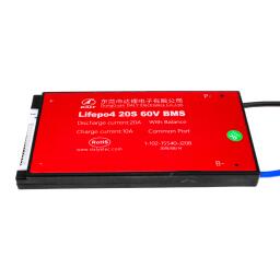 BMS плата LiFePO4 60V 20S Dis 20A Ch 10A