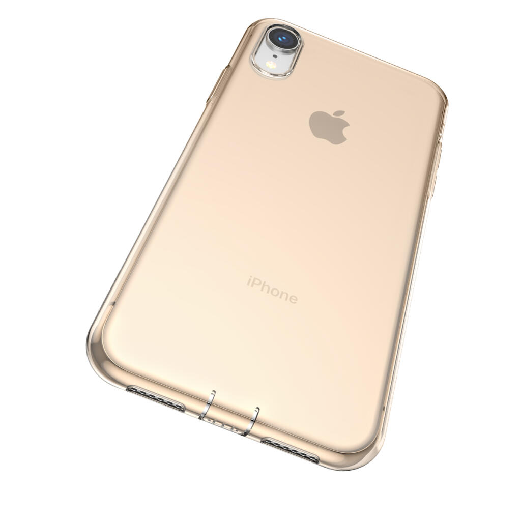 Чехол Baseus для iPhone Xr Simplicity Прозрачный Золотой (ARAPIPH61-A0V) - Зображення 5