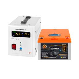 Комплект резервного питания LP(LogicPower) ИБП + литиевая (LiFePO4) батарея (UPS В500 + АКБ LiFePO4 410W)