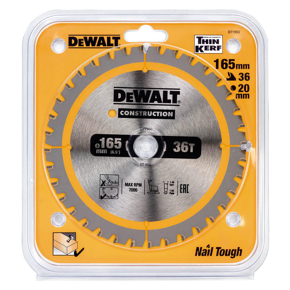 Диск пильний CONSTRUCTION DeWALT DT1950 - Зображення 2