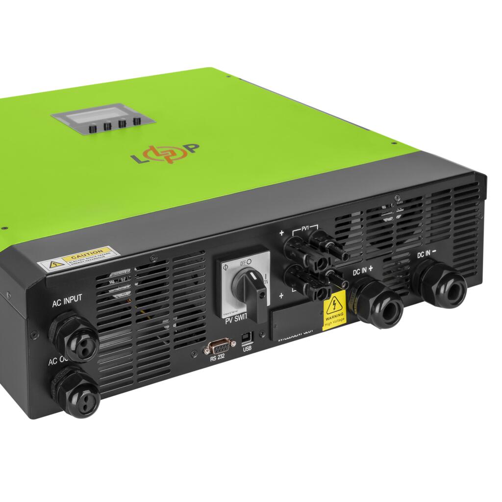 Гібридний сонячний інвертор (ДБЖ) ON-OFF GRID LPW-VHY-G5532-5500VA (5500Вт) 48V 60A MPPT 120-450V - Зображення 4
