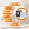 Комплект резервного питания LogicPower ИБП + мультигелевая батарея (UPS B1000 + АКБ MG 1200Wh) - Изображение 2