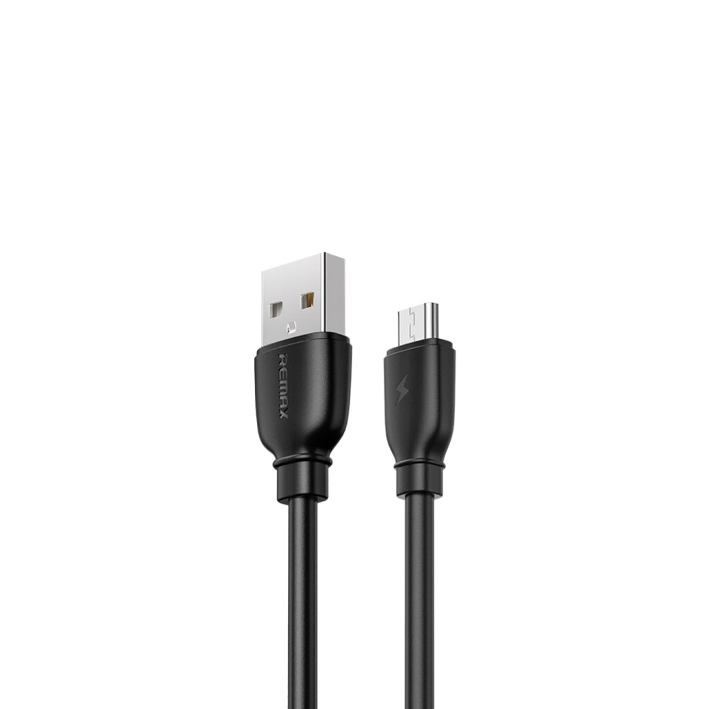 Кабель Remax Suji Pro USB 2.0 to microUSB 2.4A 1M Чорний (RC-138m-b) - Изображение 1