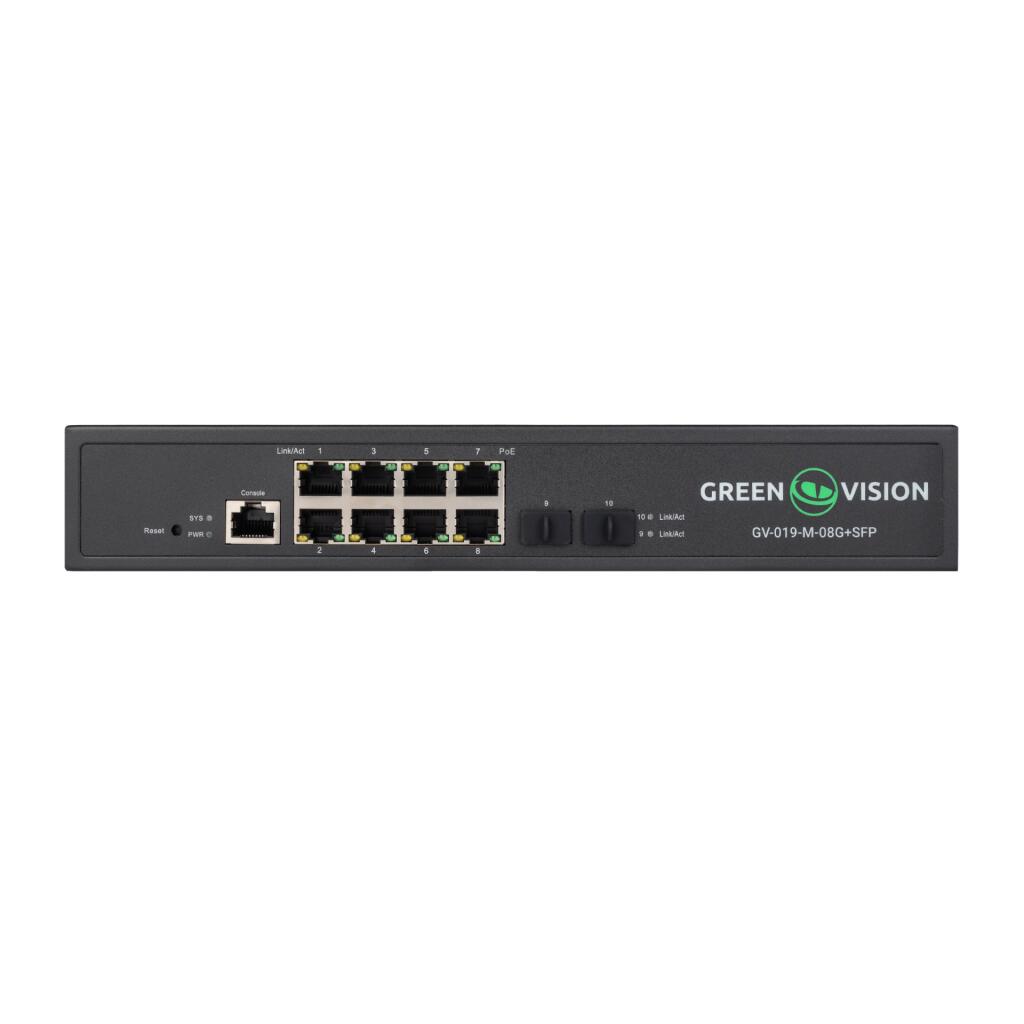 Коммутатор сетевой POE GV-019-M-08G+SFP - Изображение 2