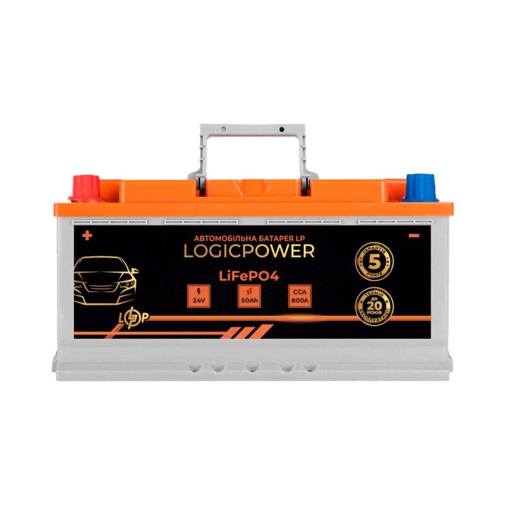 Автомобильный аккумулятор литиевый LP LiFePO4 24V - 50 Ah (+ слева) BMS 800А - Изображение 1