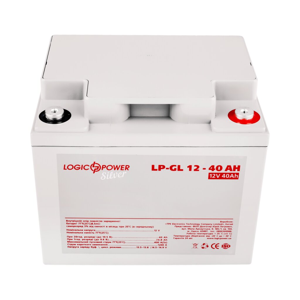 Аккумулятор гелевый LP-GL 12V - 40 Ah Silver - Изображение 2