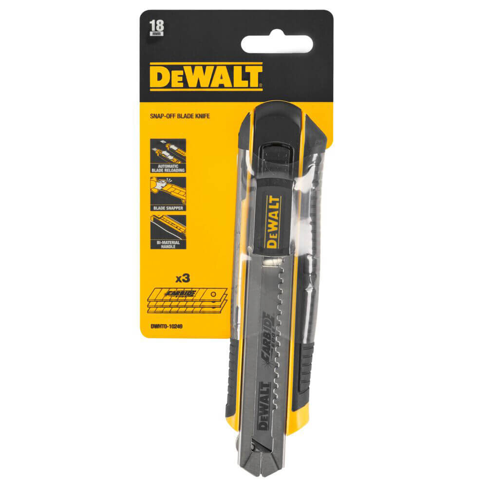 Нож SLIDER – CARTRIDGE с лезвием шириной 18 мм с отламывающимися сегментами DeWALT DWHT0-10249 DWHT0-10249 - Изображение 3