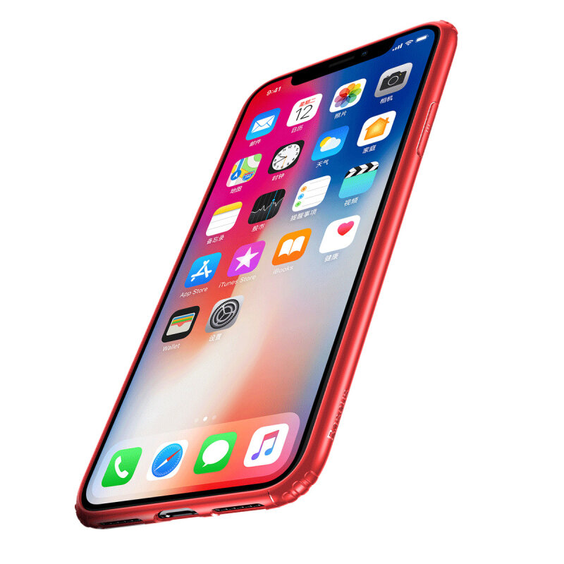 Чехол Baseus для iPhone X/Xs Soft Case Red (WIAPIPHX-SJ09) - Изображение 3