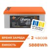 Аккумулятор LP LiFePO4 12,8V - 460 Ah (5888Wh) (BMS 200A/200А) пластик LCD Smart BT - Изображение 1