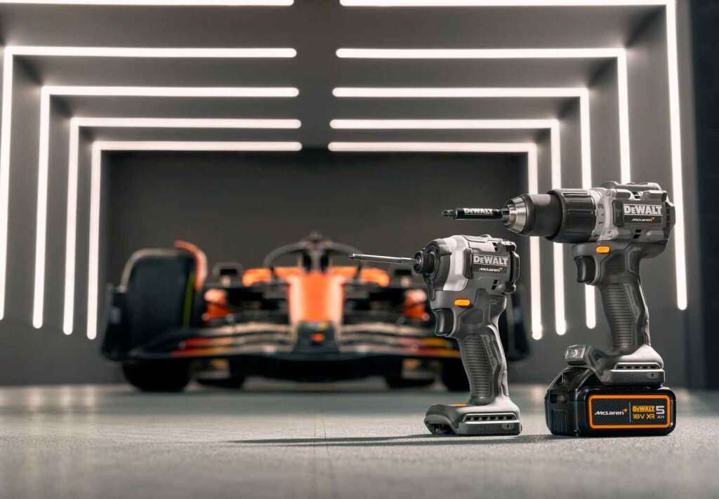 Набор из двух инструментов аккумуляторных бесщеточных McLaren F1 TEAM LIMITED EDITION DeWALT DCK200MP2T - Изображение 12