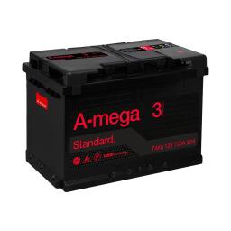 Аккумулятор авто Мегатекс A-mega Standard (М3) 6СТ-74-АЗ (лев) ТХП 720
