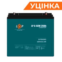 Тяговый свинцово-кислотный AGM аккумулятор LP 6-DZM-20 Ah Уценка 05.2024