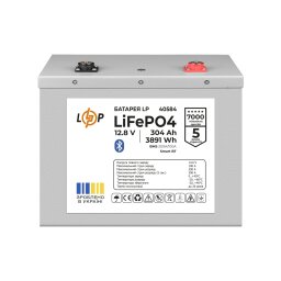 Аккумулятор LP LiFePO4 12,8V - 304 Ah (3891Wh) (BMS 200A/100А) Метал Smart BT