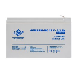 Акумулятор мультигелевий LPM-MG 12V - 7.2 Ah