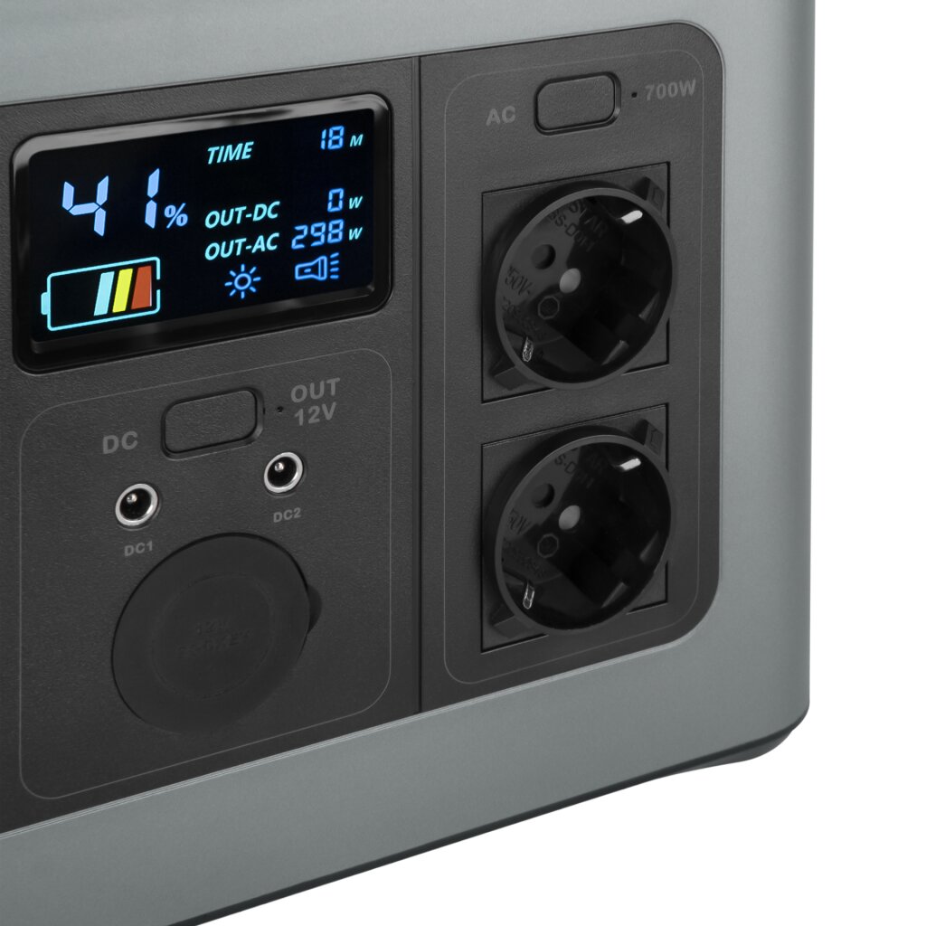 Многофункциональная портативная зарядная станция LP CHARGER MPPT 700 Pro (700W, 614Wh) - Изображение 6