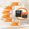 Комплект резервного питания LP(LogicPower) ИБП + литиевая (LiFePO4) батарея (UPS W500 + АКБ LiFePO4 410W) - Изображение 3