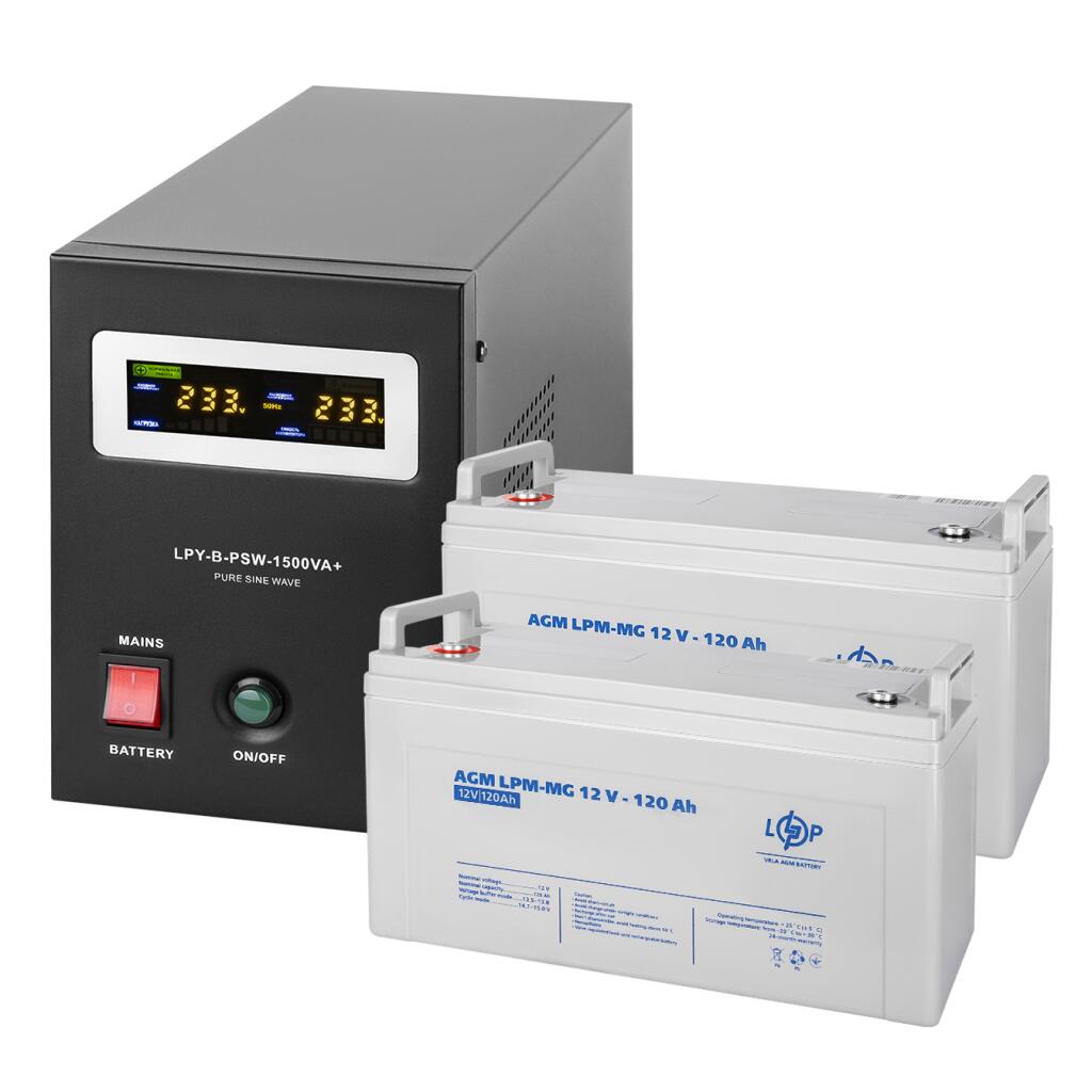 Комплект резервного питания ИБП + мультигелевая батарея (UPS B1500 + АКБ MG 2880Wh) - Изображение 2