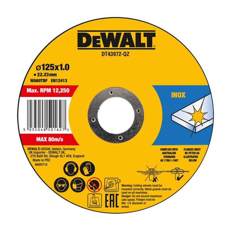Набор кругов отрезных HIGH PERFORMANCE DeWALT DT43972 - Изображение 3