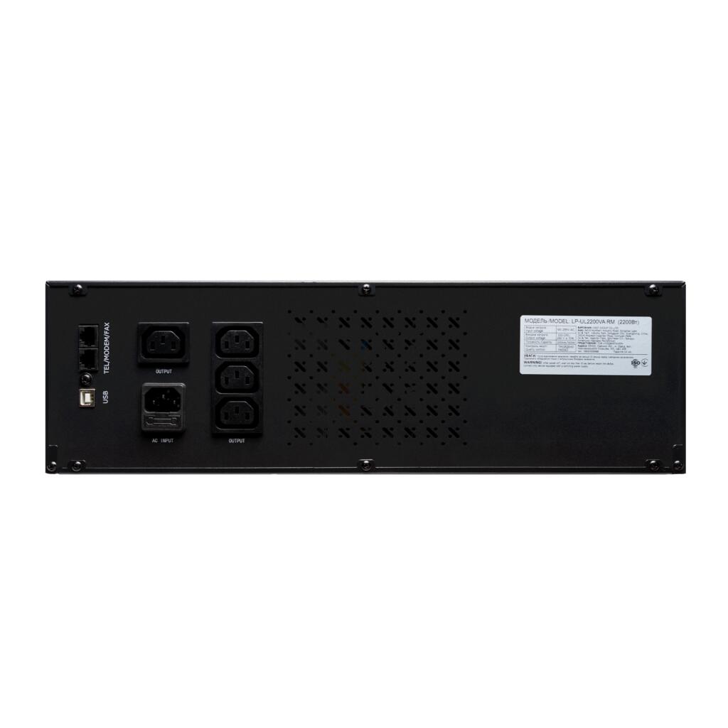 Джерело безперебійного живлення (ДБЖ) LP-UL2200VA RM (rack mounts) (with battery) - Зображення 3