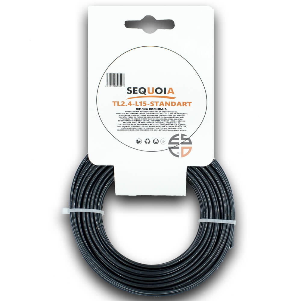 Косильна жилка SEQUOIA TL2.4-L15-Standart - Зображення 2