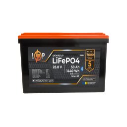 Аккумулятор LP LiFePO4 28,8V (9S) - 50 Ah (1440Wh) (BMS 80A/50А) пластик Smart BT