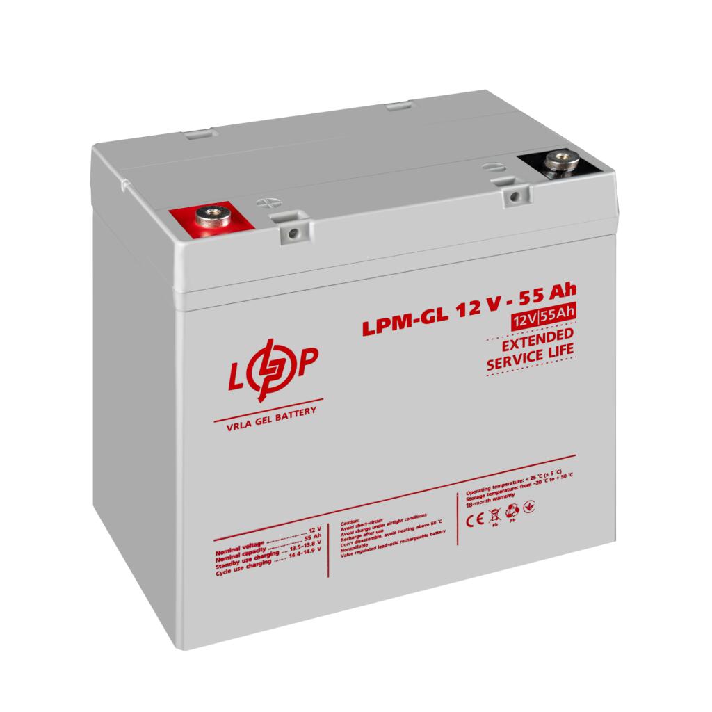 Аккумулятор гелевый LPM-GL 12V - 55 Ah - Изображение 3