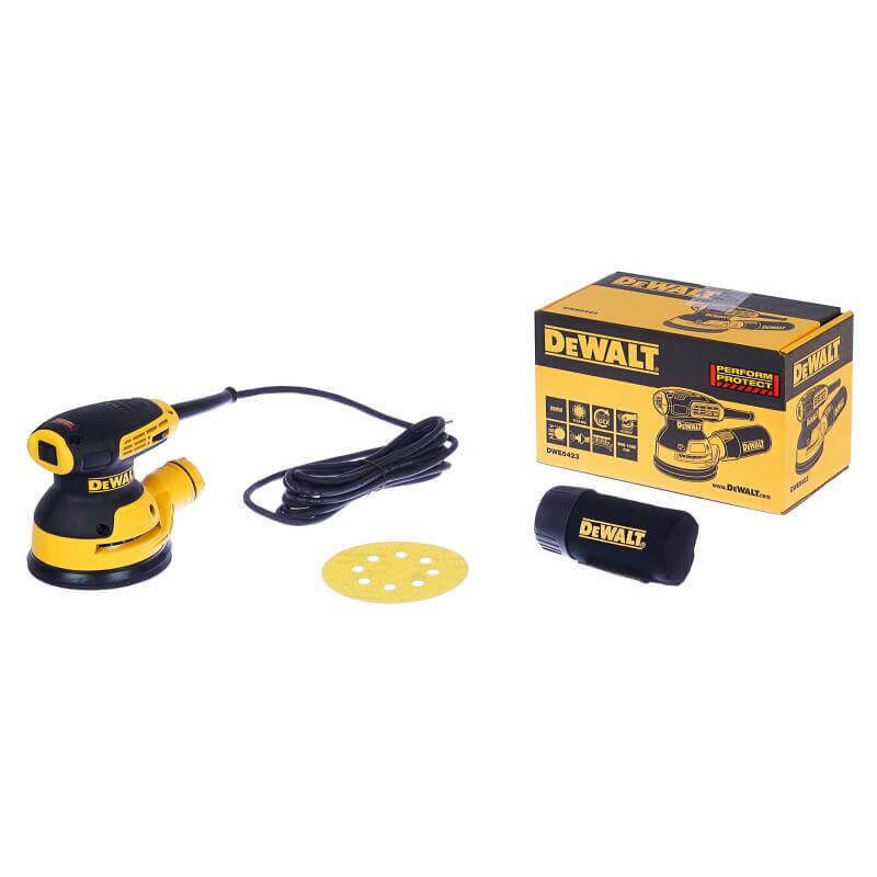 Шлифмашина эксцентриковая сетевая DeWALT DWE6423 DWE6423 - Изображение 5