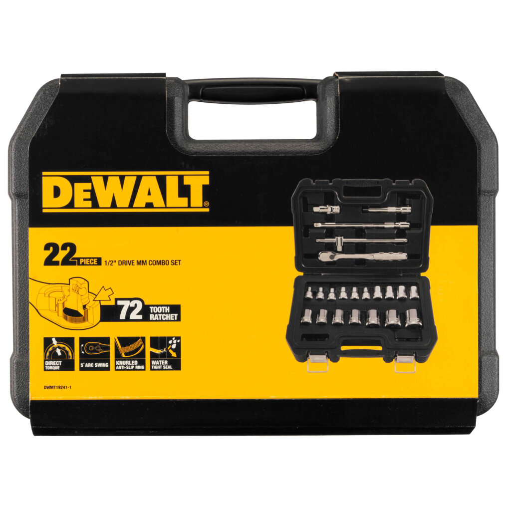 Набір головок 1/2, 22 предмети DeWALT DWMT19241- DWMT19241-1 - Изображение 4