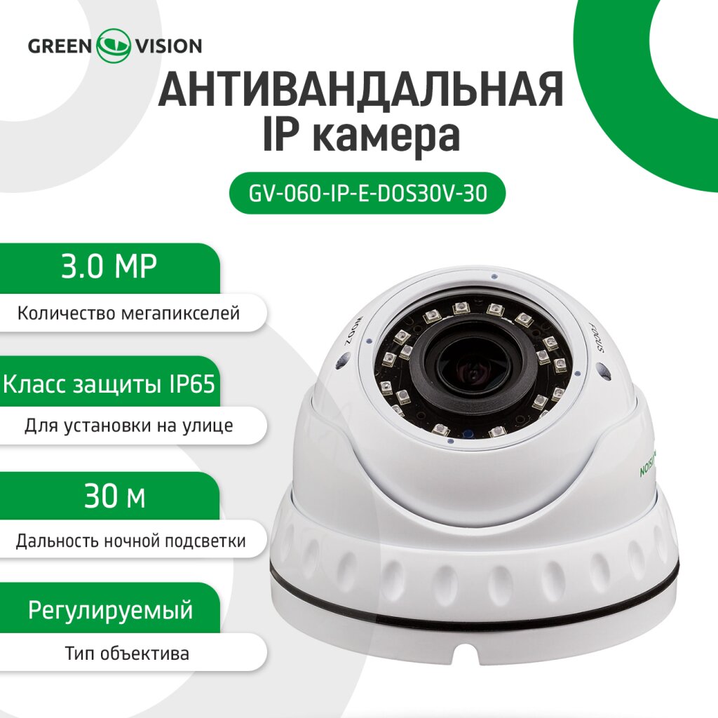 Камера видеонаблюдения уличная IP антивандальная GV-060-IP-E-DOS30V-30 - Изображение 5