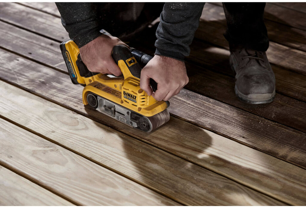 Шлифмашина ленточная аккумуляторная бесщёточная DeWALT DCW220N DCW220N - Изображение 7